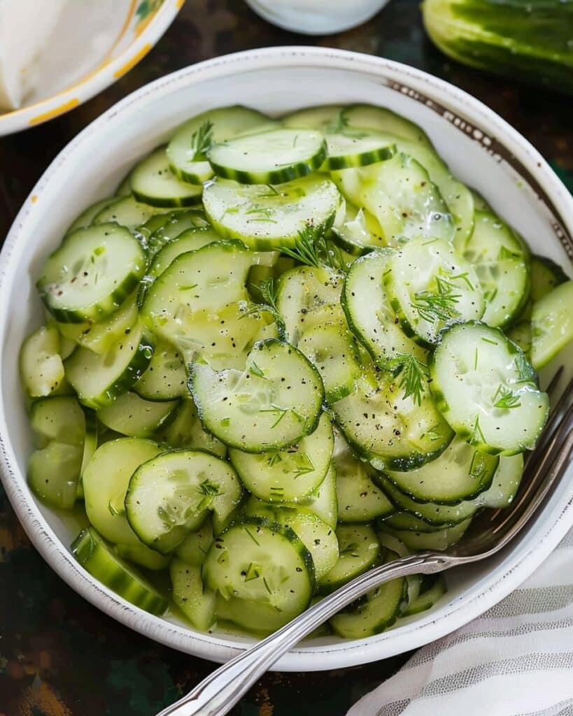 Oma’s German Cucumber Salad