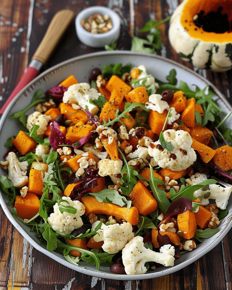 Pumpkin, Cauliflower and Rocket Salad