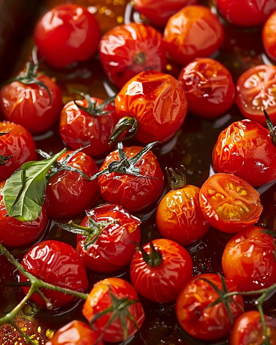 Roasted Cherry Tomatoes with Honey Thyme Glaze