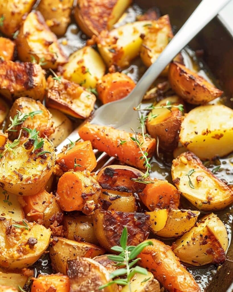 Roasted Potatoes and Carrots