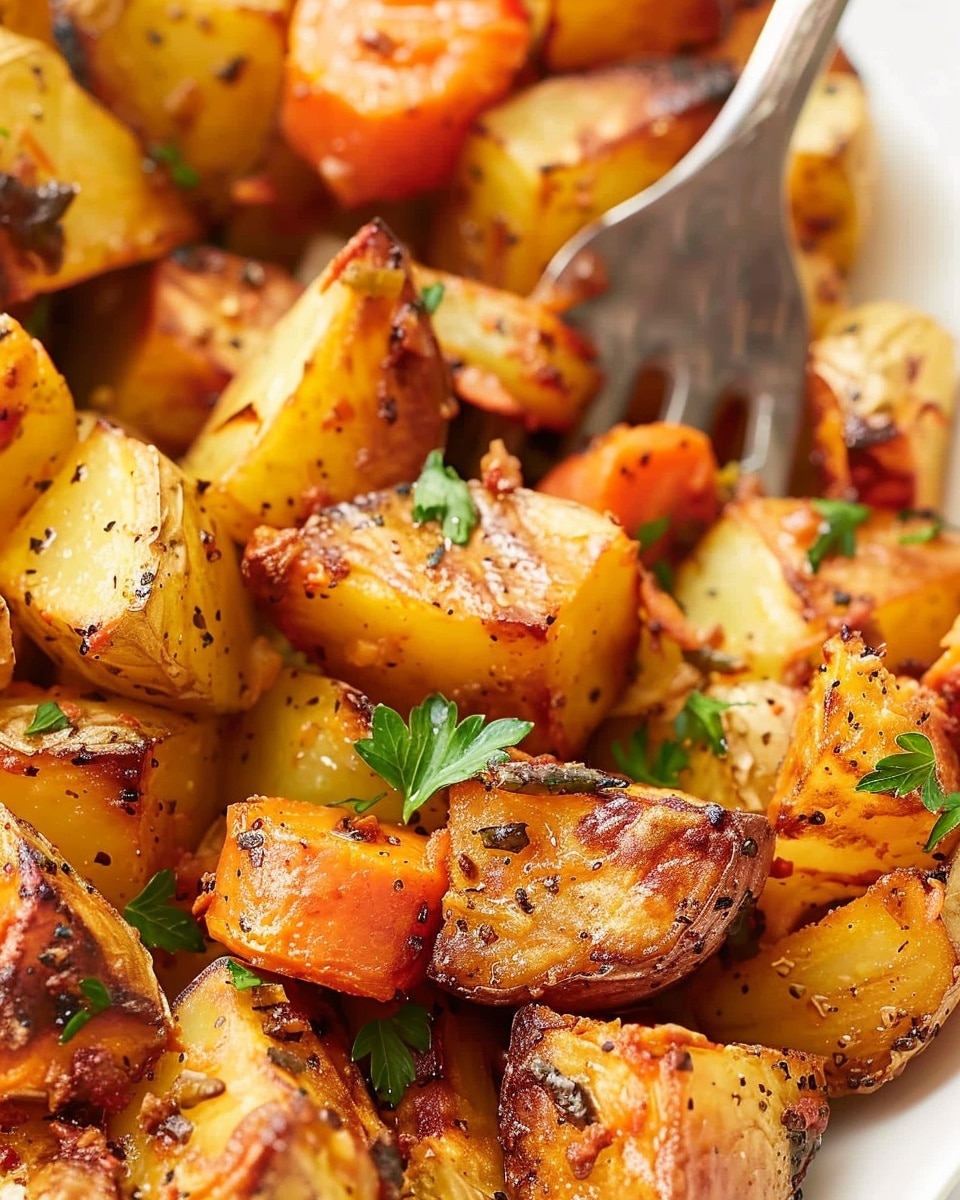 Roasted Potatoes and Carrots