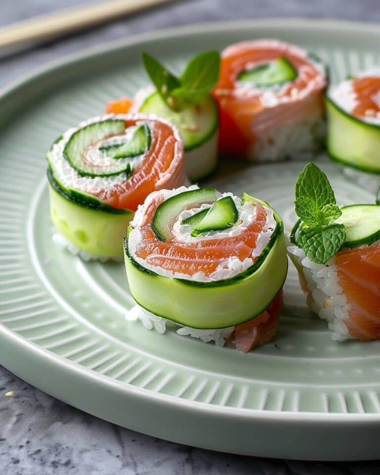 Salmon Cucumber Rolls