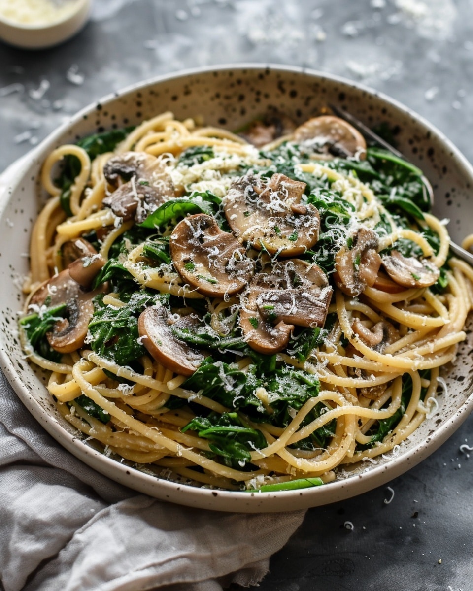 Spinach Mushroom Pasta