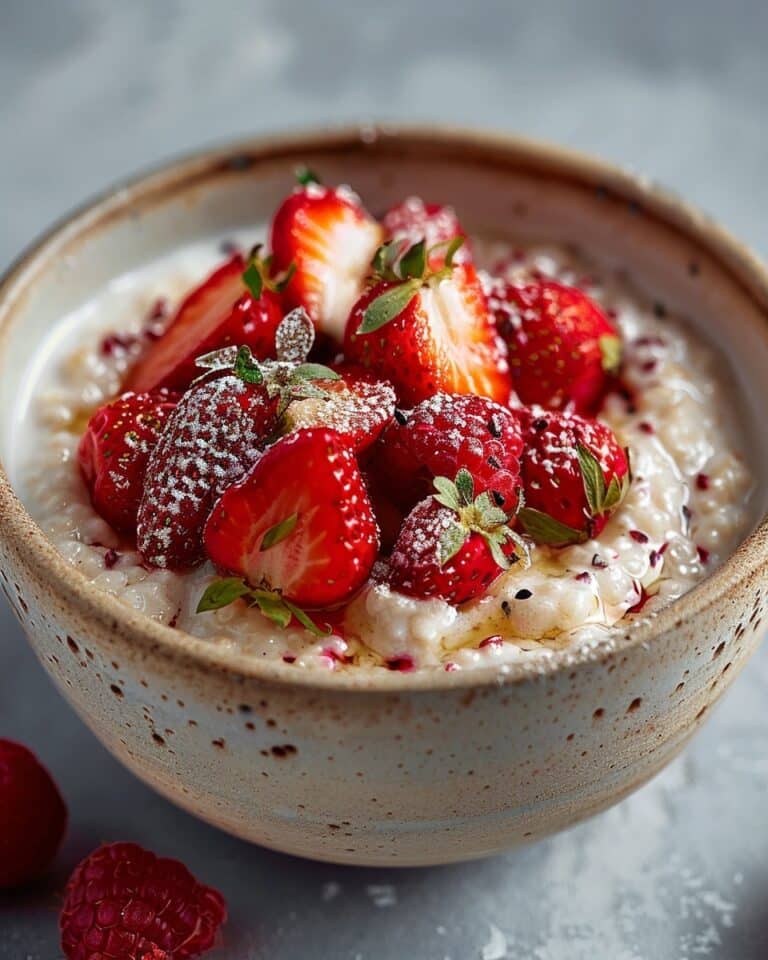 Strawberries and Cream Porridge Recipe