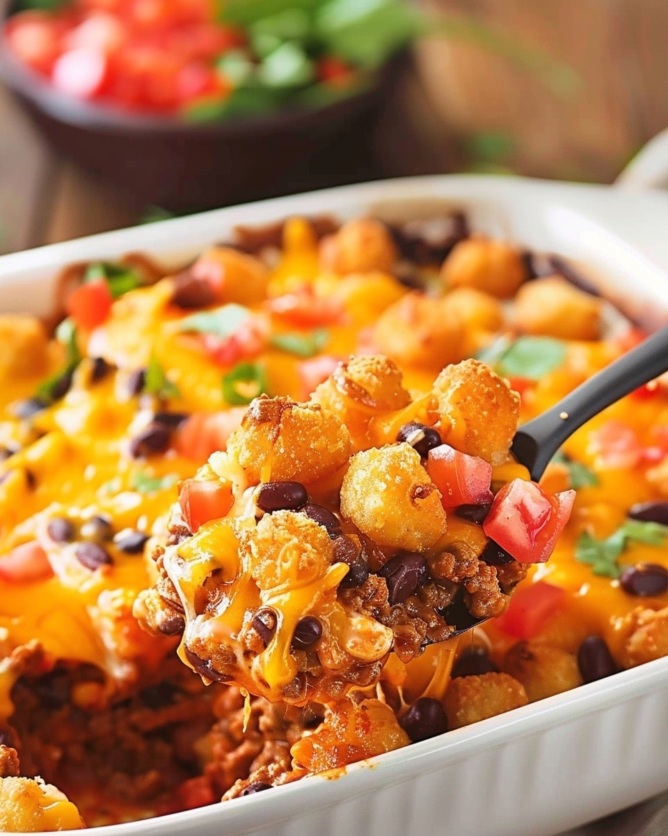 Taco Tater Tot Casserole