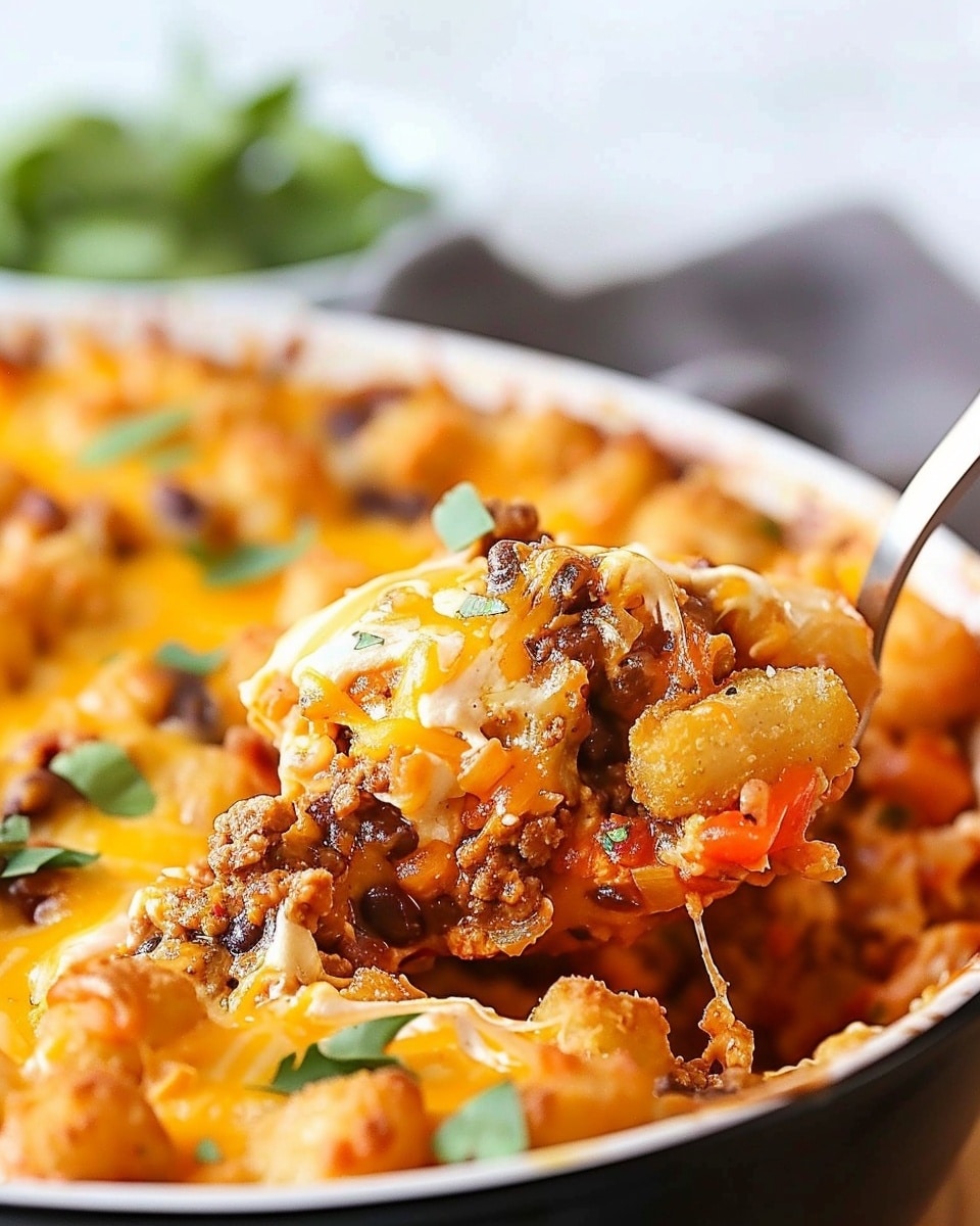 Taco Tater Tot Casserole