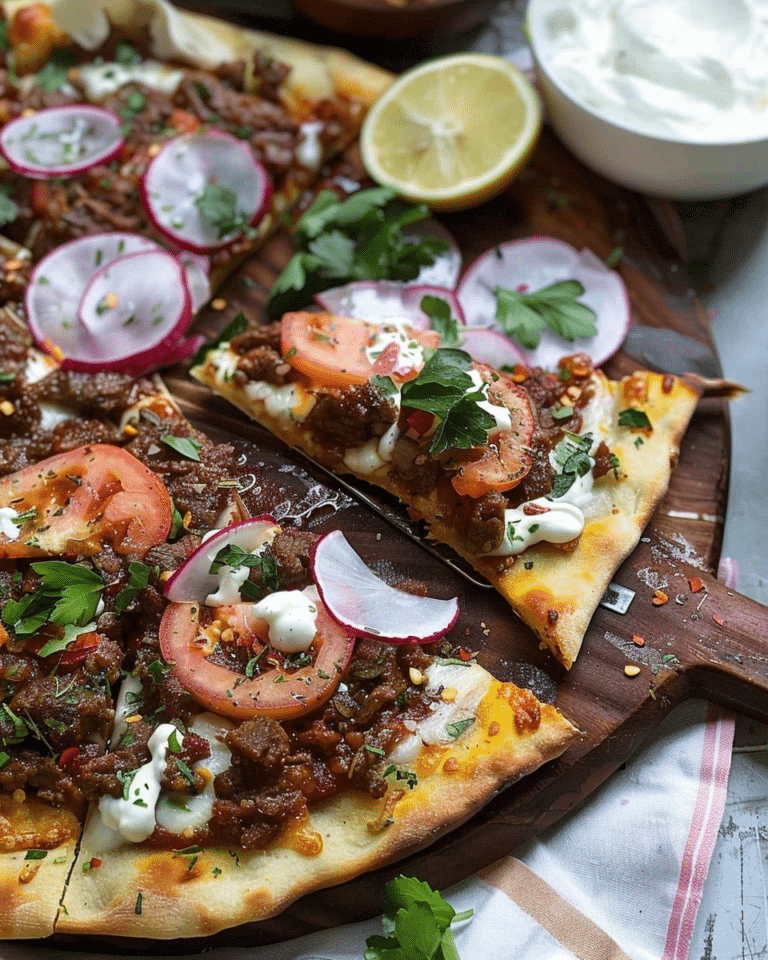 Turkish Flatbread Beef Pizzas (Lahmacun)