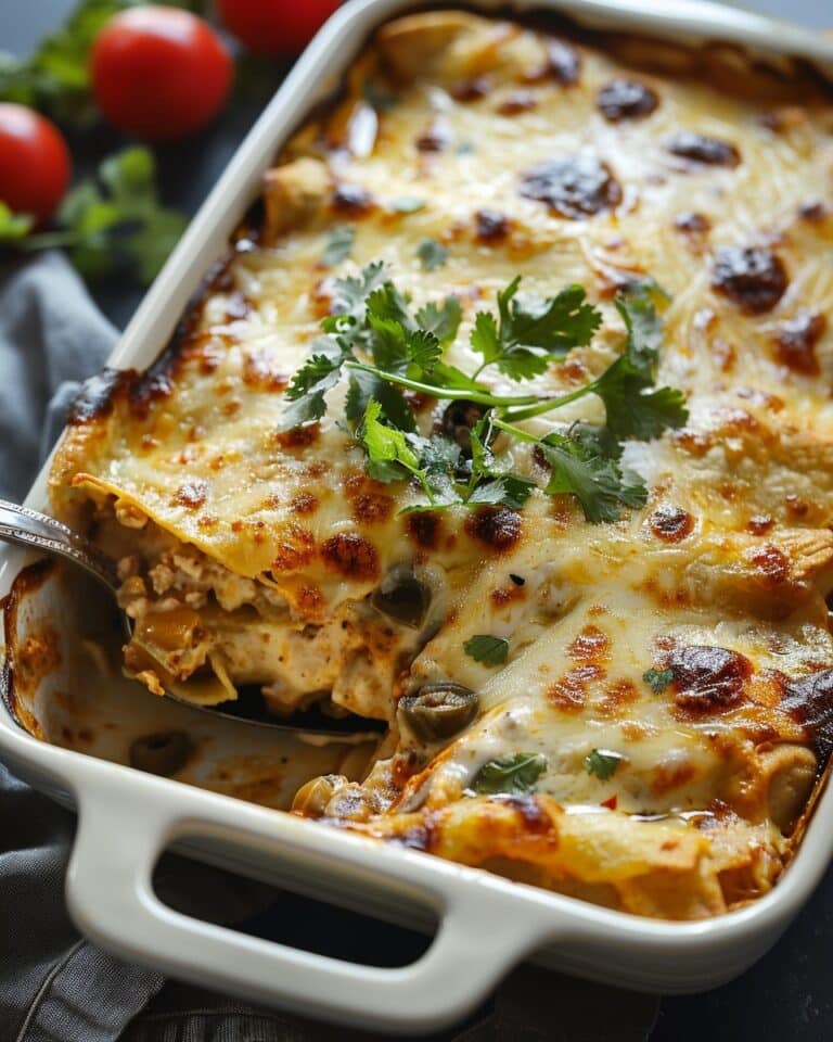 Hatch Chile Enchilada Casserole