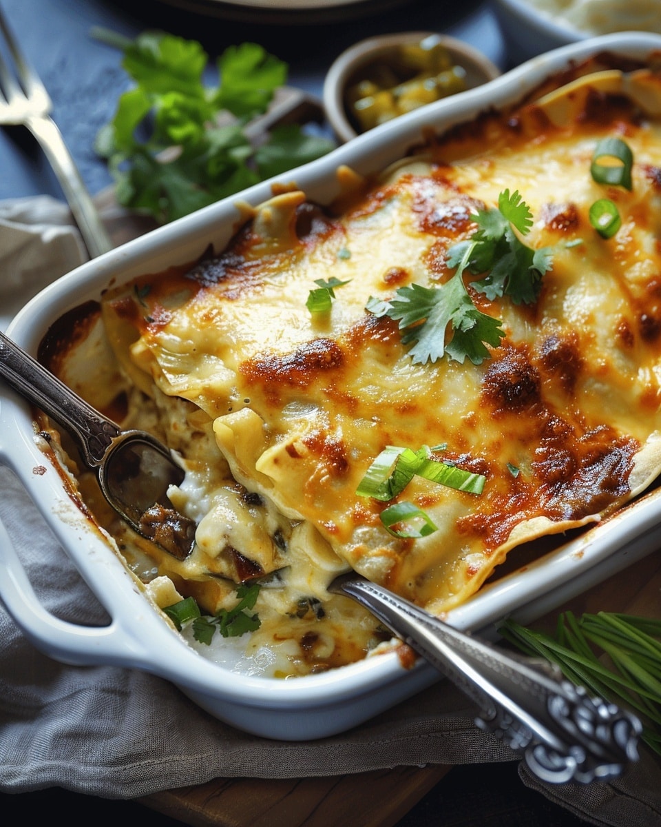 Hatch Chile Enchilada Casserole